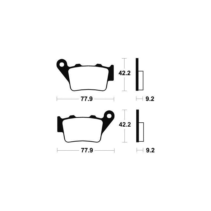 Plaquettes de frein TECNIUM MR175 métal fritté