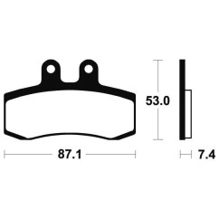 Plaquettes de frein TECNIUM MA181 organique