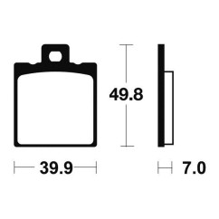 Plaquettes de frein TECNIUM MA237 organique