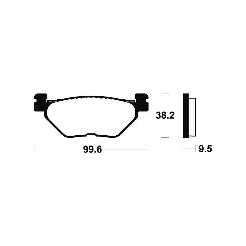 Plaquettes de frein TECNIUM MR269 métal fritté