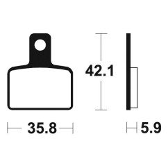 Plaquettes de frein TECNIUM MA395 organique