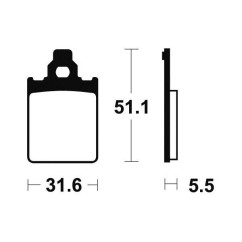 Plaquettes de frein TECNIUM ME180 organique