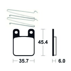 Plaquettes de frein TECNIUM ME319 organique