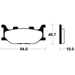 Plaquettes de frein TECNIUM ME191 organique