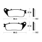 Plaquettes de frein TECNIUM MA362 organique