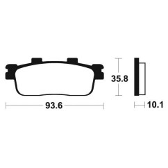 Plaquettes de frein TECNIUM ME347 organique