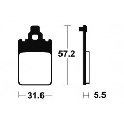 Plaquettes de frein TECNIUM ME107 organique