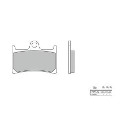 Plaquettes de frein BREMBO - 07077XS - Métal fritté avant