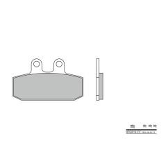 Plaquettes de frein BREMBO - 07GR13 CC - Organique