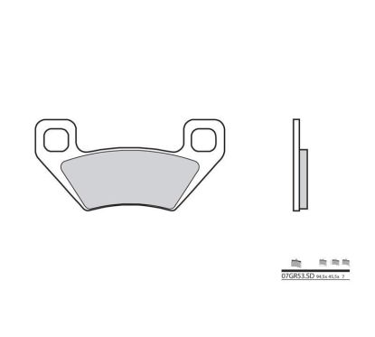Plaquettes de frein BREMBO - 07GR53 SD - Métal fritté