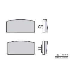Plaquettes de frein BREMBO - 07GR59 15 - Organique