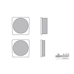 Plaquettes de frein BREMBO - 07GR65 27 - Organique