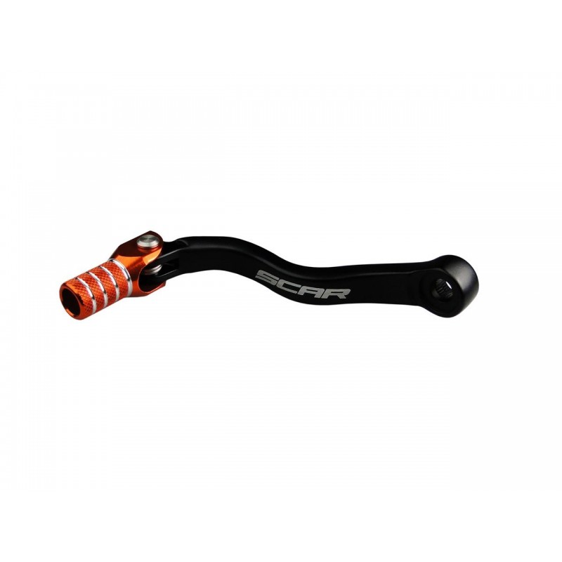 Sélecteur de vitesse SCAR noir mat/embout orange KTM SXF450