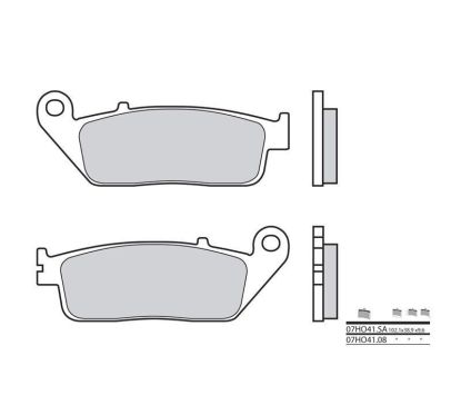 Plaquettes de frein BREMBO - 07HO41 08 - Organique