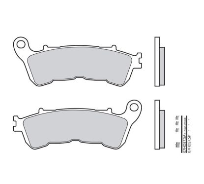 Plaquettes de frein BREMBO - 07HO57 SA - Métal fritté