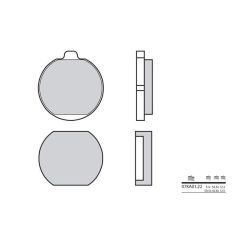Plaquettes de frein BREMBO - 07KA01 22 - Organique