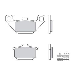 Plaquettes de frein BREMBO - 07KA08 08 - Organique