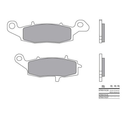 Plaquettes de frein BREMBO - 07KA19 SC - Métal fritté