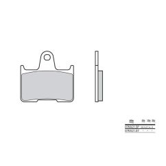 Plaquettes de frein BREMBO - 07KA21 SP - Métal fritté