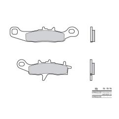 Plaquettes de frein BREMBO - 07KA22 SD - Métal fritté