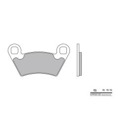 Plaquettes de frein BREMBO - 07PO07 SD - Métal fritté