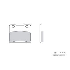 Plaquettes de frein BREMBO - 07SU07 07 - Organique