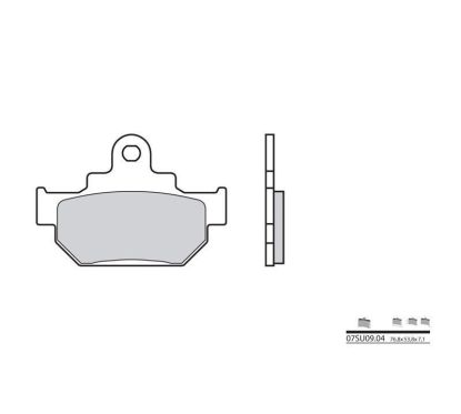 Plaquettes de frein BREMBO - 07SU09 04 - Organique