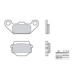 Plaquettes de frein BREMBO - 07SU11 SX - Métal fritté racing
