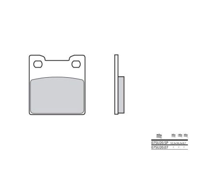 Plaquettes de frein BREMBO - 07SU20 07 - Organique