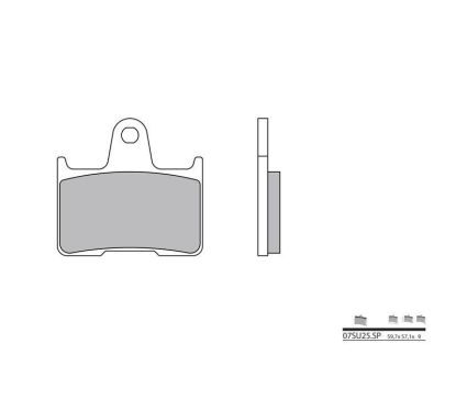 Plaquettes de frein BREMBO - 07SU25 SP - Métal fritté