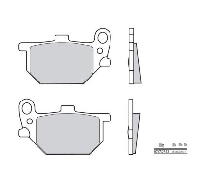 Plaquettes de frein BREMBO - 07YA07 13 - Organique