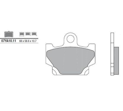 Plaquettes de frein BREMBO - 07YA10 11 - Organique