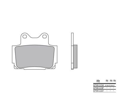 Plaquettes de frein BREMBO - 07YA12 SA - Métal fritté