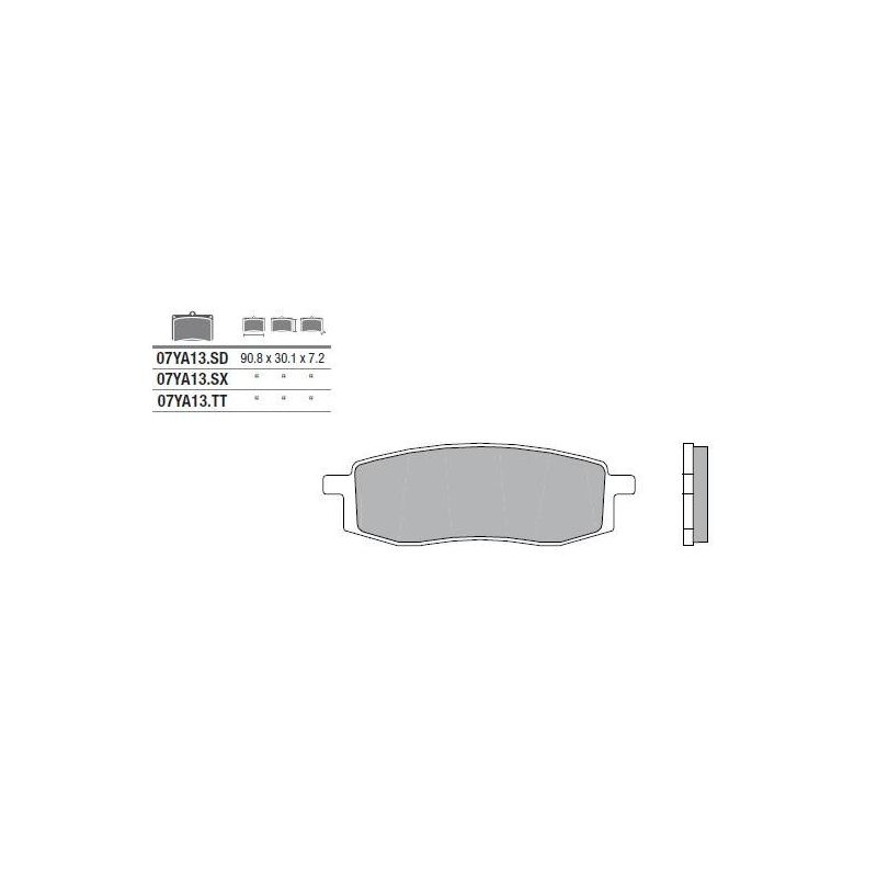 Plaquettes de frein BREMBO - 07YA13 SD - Métal fritté