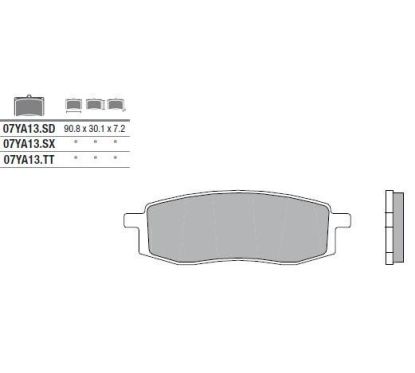 Plaquettes de frein BREMBO - 07YA13 SD - Métal fritté