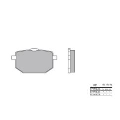 Plaquettes de frein BREMBO - 07YA18 SA - Métal fritté