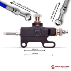 Kit Complet Frein au pouce ø13mm DISCACCIATI avec durites aviation Kit Complet Frein au pouce ø13mm DISCACCIATI avec durites aviation