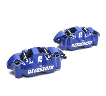 2x Etriers ACCOSSATO Monobloc Forgé - "Color" 4 pistons 34mm - 108mm
