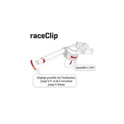 Demi Guidon ABM RaceClip - 22,2mm -  Ø55mm - Rehausse : 0mm