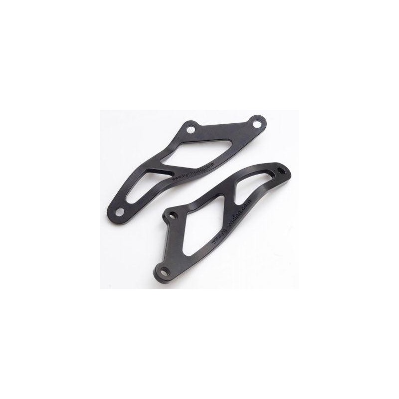 Patte de fixation de silencieux R&G RACING noir Suzuki GSX-R600/750/1000