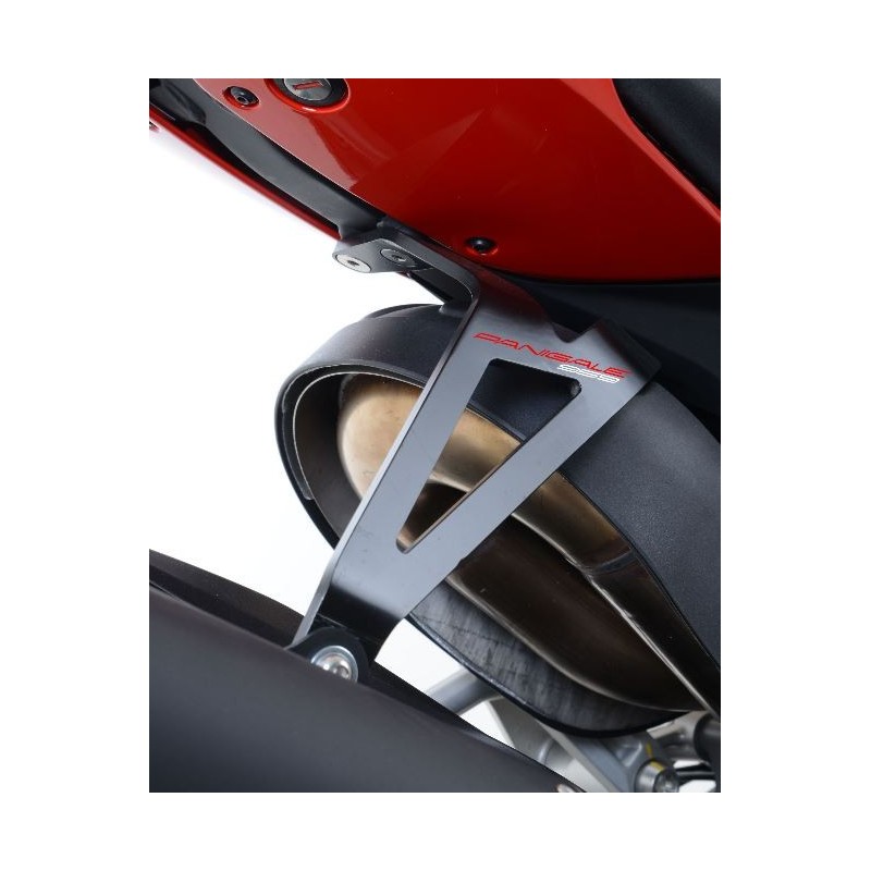 Patte de fixation de silencieux R&G RACING noir Ducati 959 Panigale