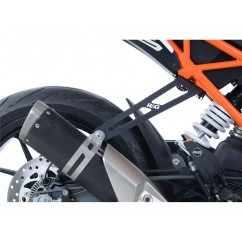 Kit suppression repose-pieds arrière R&G RACING noir KTM Duke 125