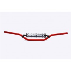 Guidon Ø22,2mm avec barre RENTHAL Classic Mini MX 100CC Playbike rouge/mousse noire