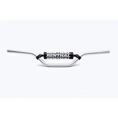 Guidon Ø22,2mm avec barre RENTHAL Classic Mini MX 100CC argent/mousse noire