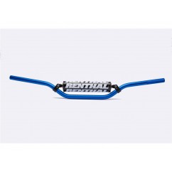 Guidon Ø22,2mm avec barre RENTHAL Classic Enduro bleu/mousse noire