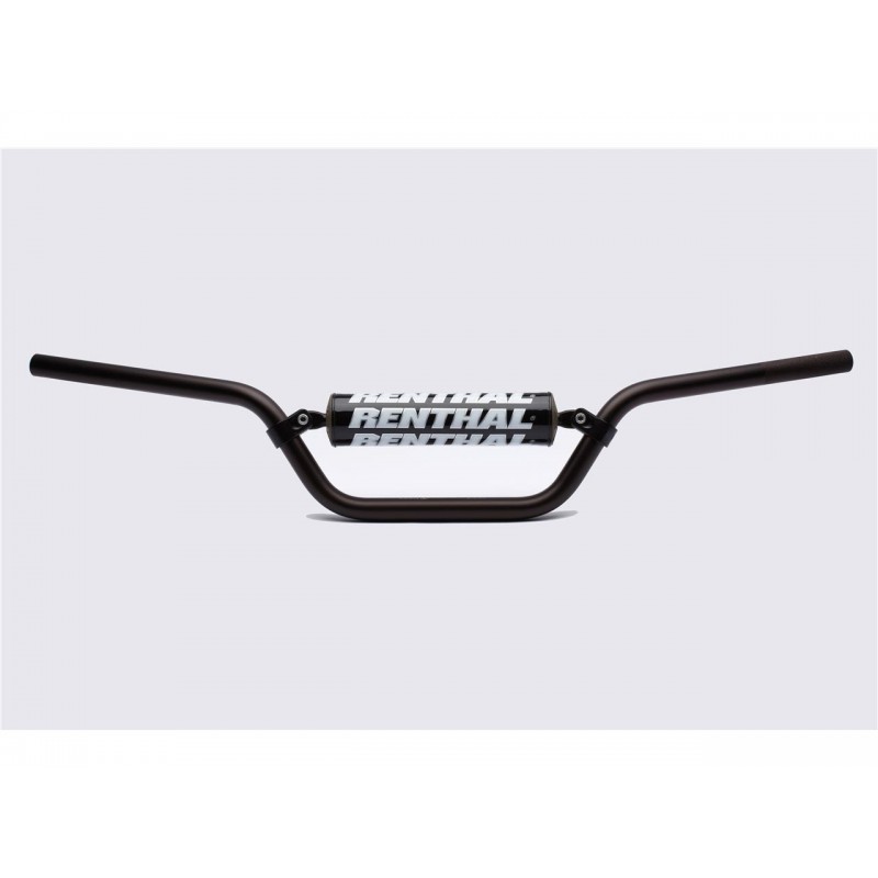 Guidon Ø22,2mm avec barre RENTHAL Classic Quad bas noir/mousse noire Yamaha YFZ450