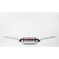 Guidon Ø22,2mm avec barre RENTHAL Classic Mini MX argent/mousse noire KTM SX85