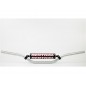 Guidon Ø22,2mm avec barre RENTHAL Classic Replica Ricky Carmichael argent/mousse noire