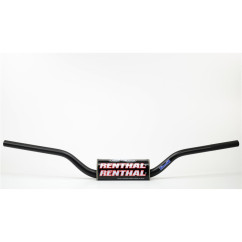 Guidon Ø28,6mm sans barre RENTHAL Fatbar® Ricky Carmichael High noir/mousse noire