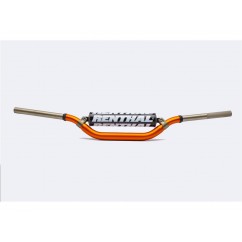 Guidon Ø28,6mm avec barre RENTHAL Twinwall KTM High orange/mousse noire